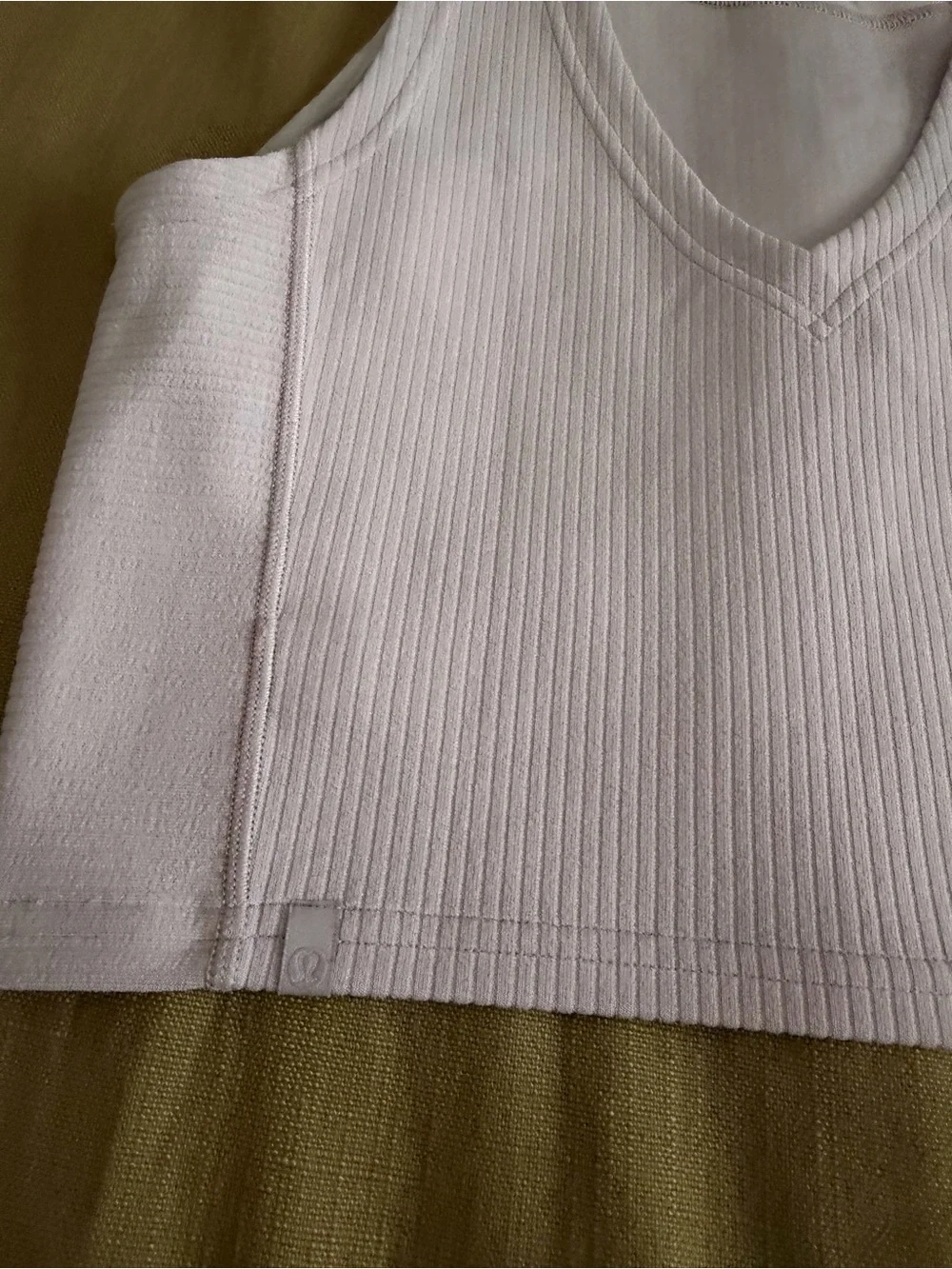 lululemon athletica Ribbed Crop Tank - Light Pink